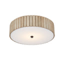 Currey & Company 9999-0058 Tetterby 1 Light Semi-Flush in Black/Natural 3
