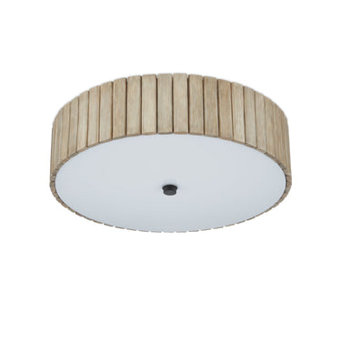 Currey & Company 9999-0058 Tetterby 1 Light Semi-Flush in Black/Natural 4