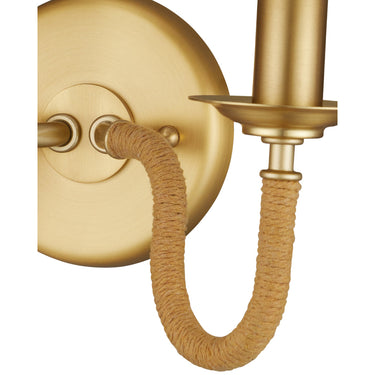 Currey & Company Adala Brass 2-Light Wall Sconce 1