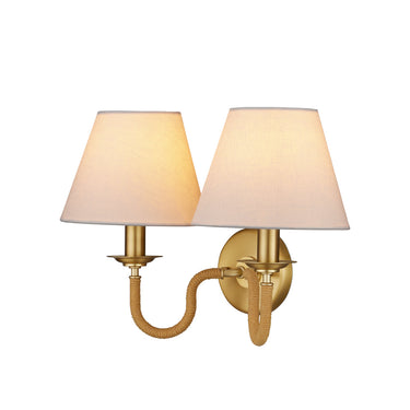 Currey & Company Adala Brass 2-Light Wall Sconce 2