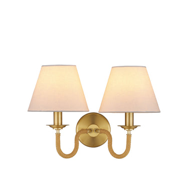 Currey & Company Adala Brass 2-Light Wall Sconce 