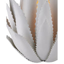 Currey & Company Agave 1-Light White Wall Sconce 1