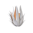 Currey & Company Agave 1-Light White Wall Sconce 2