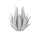 Currey & Company Agave 1-Light White Wall Sconce 3