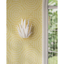 Currey & Company Agave 1-Light White Wall Sconce 6