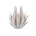 Currey & Company Agave 1-Light White Wall Sconce 