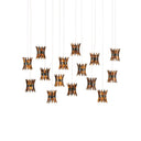 Currey & Company Alsop 15-Light Linear Multi-Drop Pendant 