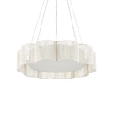 Currey & Company Ancroft 32" White LED 1-Light Chandelier 3