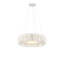 Currey & Company Ancroft 32" White LED 1-Light Chandelier 4