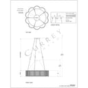 Currey & Company Ancroft 32" White LED 1-Light Chandelier 6