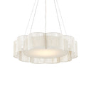 Currey & Company Ancroft 32" White LED 1-Light Chandelier 