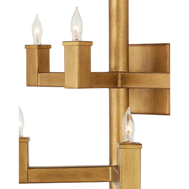 Currey & Company Andre Brass 7-Light Wall Sconce 1