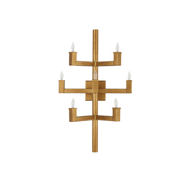 Currey & Company Andre Brass 7-Light Wall Sconce 3