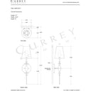Currey & Company Anselm 1-Light Wall Sconce 4