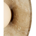 Currey & Company Apricity 1-Light Travertine Wall Sconce 1