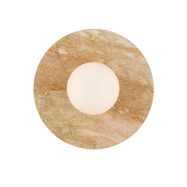 Currey & Company Apricity 1-Light Travertine Wall Sconce 2
