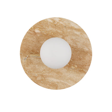 Currey & Company Apricity 1-Light Travertine Wall Sconce 4