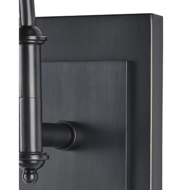 Currey & Company Ashby Bronze Swing-Arm 1-Light Wall Sconce 2