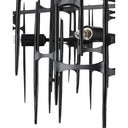 Currey & Company Attingham 31.25" Black 6-Light Chandelier 2