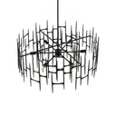 Currey & Company Attingham 31.25" Black 6-Light Chandelier 3