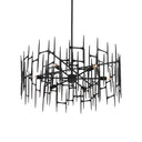 Currey & Company Attingham 31.25" Black 6-Light Chandelier 4