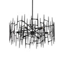 Currey & Company Attingham 31.25" Black 6-Light Chandelier 5
