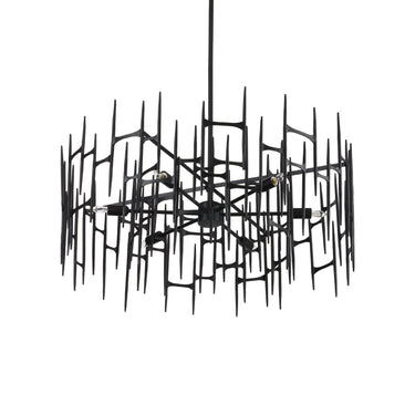 Currey & Company Attingham 31.25" Black 6-Light Chandelier 5