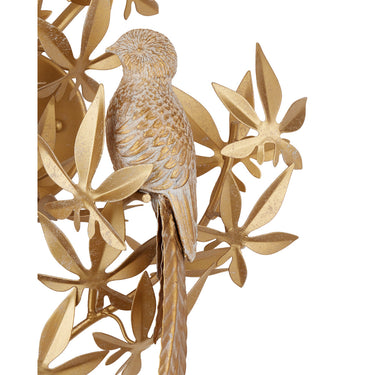 Currey & Company Aviary Gold 1-Light Wall Sconce 1
