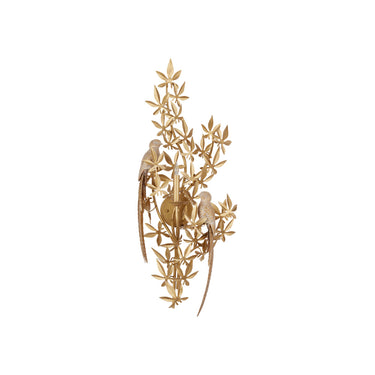 Currey & Company Aviary Gold 1-Light Wall Sconce 4