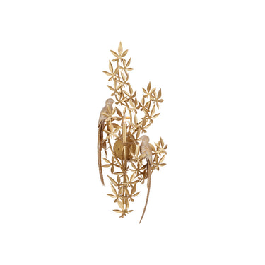 Currey & Company Aviary Gold 1-Light Wall Sconce 