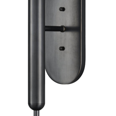 Currey & Company Barbican 2-Light Nickel Wall Sconce 8