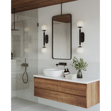 Currey & Company Barbican 2-Light Nickel Wall Sconce 11