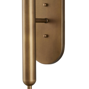 Currey & Company Barbican 2-Light Nickel Wall Sconce 5