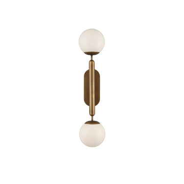 Currey & Company Barbican 2-Light Nickel Wall Sconce 6
