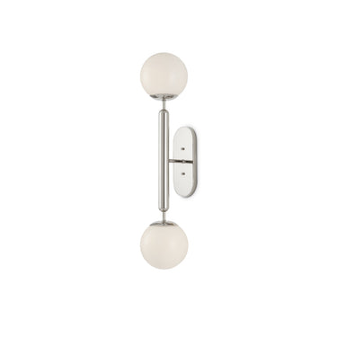 Currey & Company Barbican 2-Light Nickel Wall Sconce 