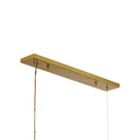 Currey & Company Barcarolle 48" Brass 9-Light Linear Chandelier 4