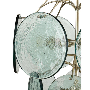 Currey & Company Bardi 20.5" Contemporary Silver 4-Light Pendant 1