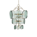 Currey & Company Bardi 20.5" Contemporary Silver 4-Light Pendant 2