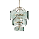 Currey & Company Bardi 20.5" Contemporary Silver 4-Light Pendant 