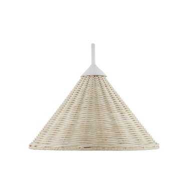 Currey & Company Basket White Swing-Arm 1-Light Wall Sconce 3