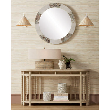 Currey & Company Basket White Swing-Arm 1-Light Wall Sconce 4