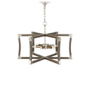 Currey & Company Bastian 27" Gray 6-Light Convertible Semi-Flush Mount 6