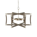 Currey & Company Bastian 27" Gray 6-Light Convertible Semi-Flush Mount 