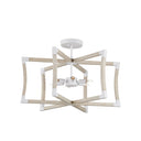 Currey & Company Bastian 27" Sandstone 6-Light Convertible Semi-Flush Mount 2
