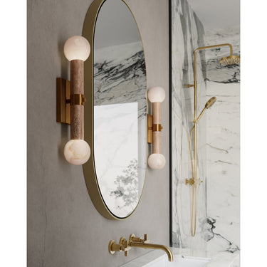 Currey & Company Beatrix 2-Light Bath Wall Sconce 17