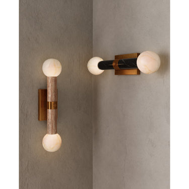 Currey & Company Beatrix 2-Light Bath Wall Sconce 18