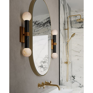 Currey & Company Beatrix 2-Light Bath Wall Sconce 8