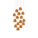 Currey & Company Beehive 15-Light Round Multi-Drop Pendant 