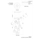 Currey & Company Beehive 7-Light Round Multi-Drop Pendant 4