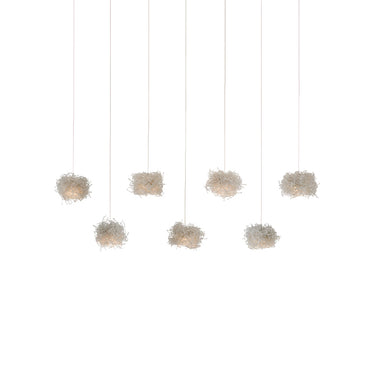 Currey & Company Birds Nest 7-Light Linear Multi-Drop Pendant 